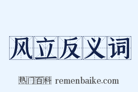 风立反义词是什么意思的图片